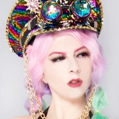 LASR Primadonna Sequin Captain Hat
