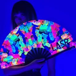LASR Sugar High Gummy Bear UV Reactive Rave Fan