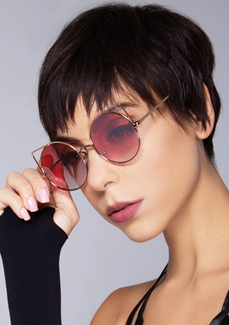 LASR Bite Me Fade Cat Eye Sunglasses 3 LASR Bite Me Fade Cat Eye Sunglasses