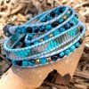 LA Style Rush Accessories X Katie Soleil Sedona Triple Wrap Beaded Bracelet