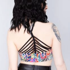 LA Style Rush Bite Me Halter Bra Top