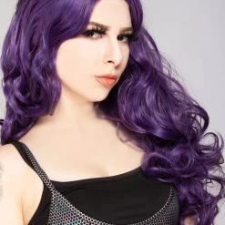 Leg Avenue Accessories Mermaid Wave Long Wig In Purple