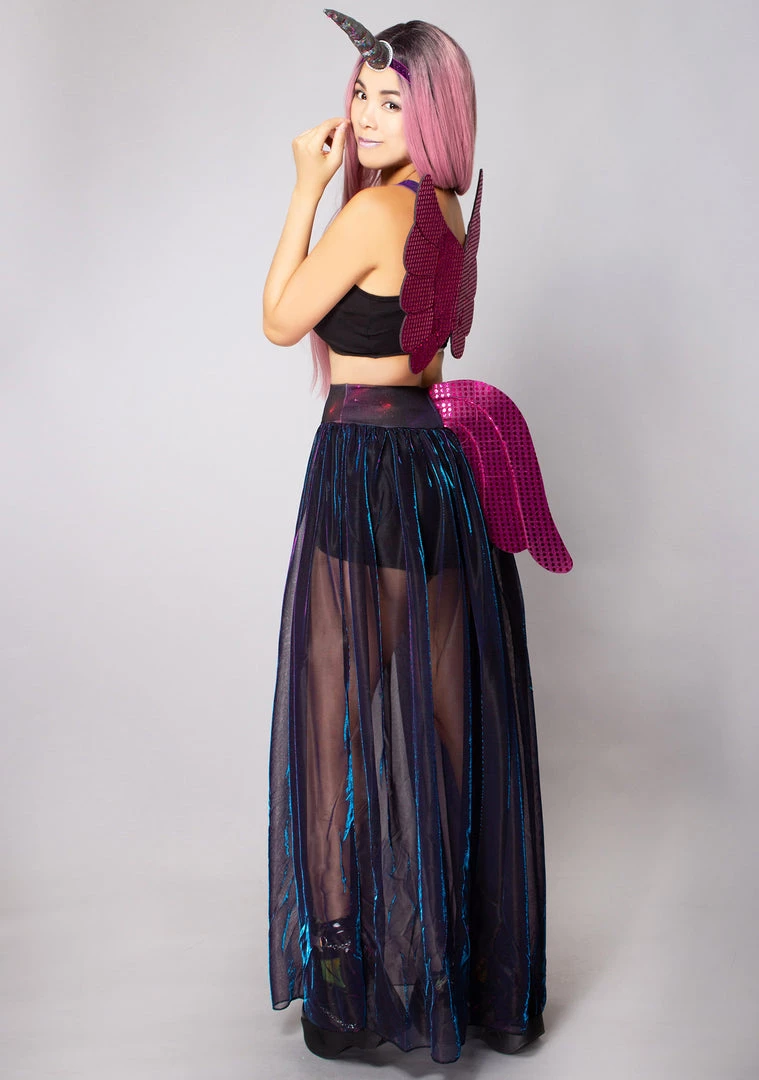 Leg Avenue Women's Festival Galaxy Unicorn 4PC Set