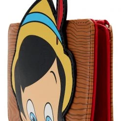Loungefly X Disney Pinocchio Peeking Flap Wallet New