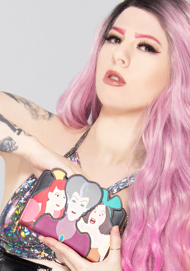 Loungefly X Disney Villains Scene Evil Stepmother & Stepsisters Zip Around Wallet Bags 3 Loungefly X Disney Villains Scene Evil Stepmother & Stepsisters Zip Around Wallet Bags