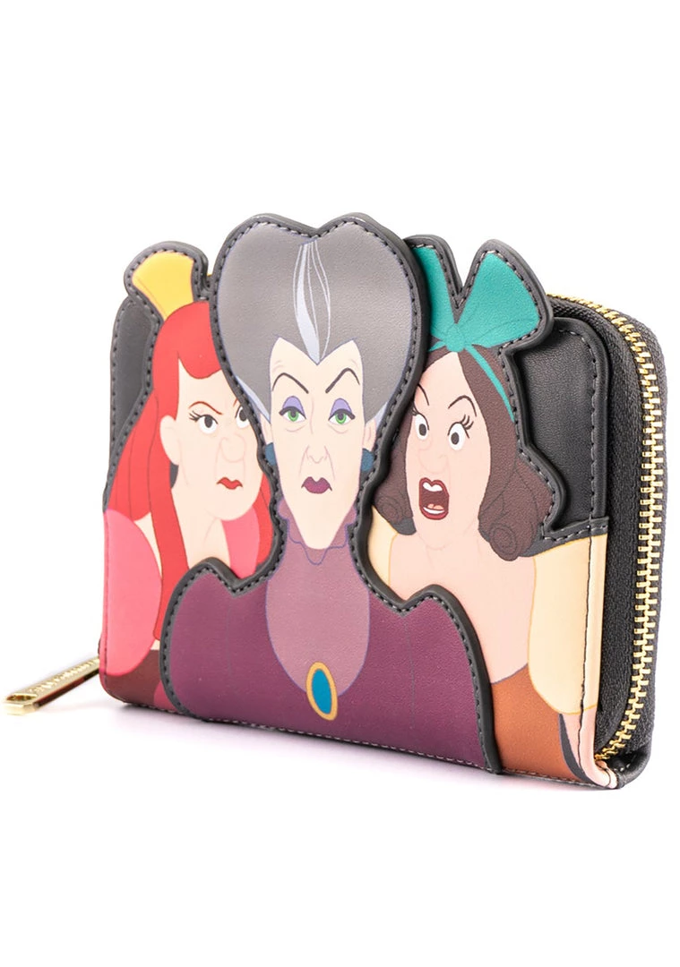 Loungefly X Disney Villains Scene Evil Stepmother & Stepsisters Zip Around Wallet Bags 5 Loungefly X Disney Villains Scene Evil Stepmother & Stepsisters Zip Around Wallet Bags