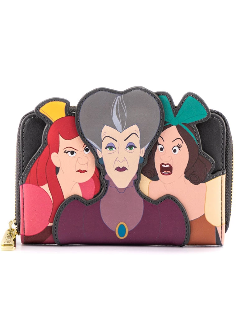 Loungefly X Disney Villains Scene Evil Stepmother & Stepsisters Zip Around Wallet Bags 4 Loungefly X Disney Villains Scene Evil Stepmother & Stepsisters Zip Around Wallet Bags