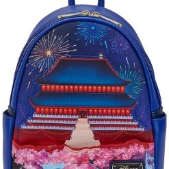 Loungefly X Disney Mulan Castle Light Up Mini Backpack New