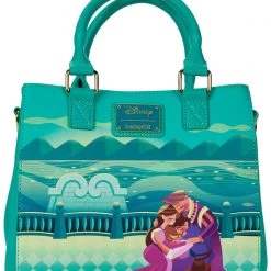 Loungefly X Disney Tangled Rapunzel Castle Glow Satchel Crossbody Bag New
