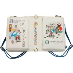 Loungefly X Disney Alice In Wonderland Book Convertible Crossbody Bag New
