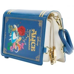 Loungefly X Disney Alice In Wonderland Book Convertible Crossbody Bag New