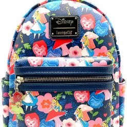 Loungefly X LASR Exclusive Disney Alice In Wonderland Golden Afternoon AOP Mini Backpack