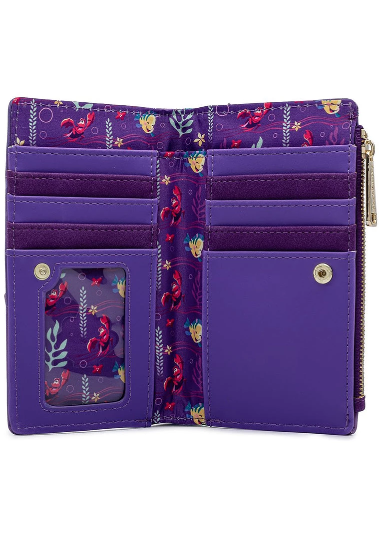 Loungefly X Disney Ariel Castle Collection Flap Wallet The Great Fantastic 7 Loungefly X Disney Ariel Castle Collection Flap Wallet The Great Fantastic