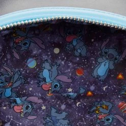 Loungefly X Disney Lilo & Stitch Space Adventure Glow In The Dark Mini Backpack New