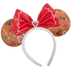 Loungefly X Disney Mickey Minnie Gingerbread AOP Mini Backpack With Ears The Great Fantastic 13 Loungefly X Disney Mickey Minnie Gingerbread AOP Mini Backpack With Ears The Great Fantastic