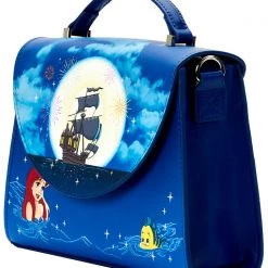 Loungefly New X Disney The Little Mermaid Ariel Fireworks Glow Crossbody Bag