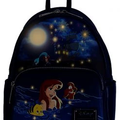 Loungefly X Disney The Little Mermaid Ariel Fireworks Glow And Light Up Mini Backpack 9 Loungefly X Disney The Little Mermaid Ariel Fireworks Glow And Light Up Mini Backpack