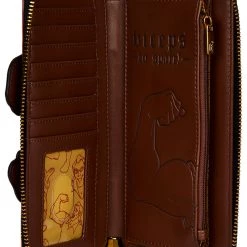 Loungefly X Disney Beauty And The Beast Gaston Villains Zip Around Wallet New