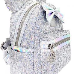 Loungefly New X LASR Exclusive Disney Holographic Sequin Minnie Mini Backpack