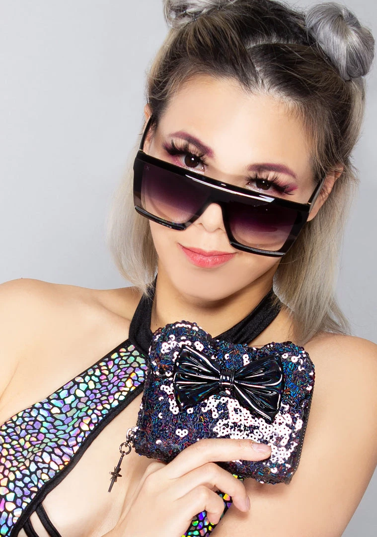 Loungefly X LASR Exclusive Disney Celestial Dreams Black Holographic Sequin Minnie Zip Wallet New 3 Loungefly X LASR Exclusive Disney Celestial Dreams Black Holographic Sequin Minnie Zip Wallet New