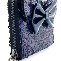 Loungefly X LASR Exclusive Disney Celestial Dreams Black Holographic Sequin Minnie Zip Wallet New 11 Loungefly X LASR Exclusive Disney Celestial Dreams Black Holographic Sequin Minnie Zip Wallet New