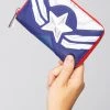 Loungefly X Marvel Falcon Captain America Cosplay Zip Around Wallet