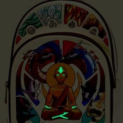 Loungefly X Nickelodeon Avatar Aang Meditation Mini Backpack New