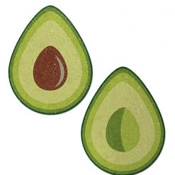 Pastease Glitter Avocado Halves Nipple Pasties In Green Accessories