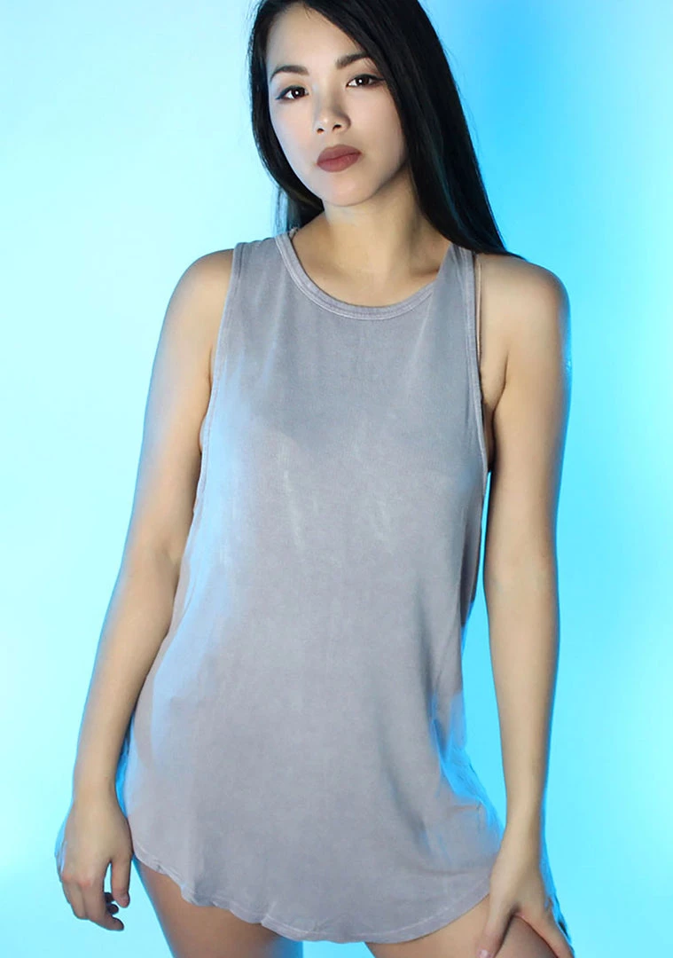 LA Style Rush Plot Twist Top In Lavender Women's Festival 4 LA Style Rush Plot Twist Top In Lavender Women's Festival