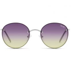 Quay Australia Farrah Sunglasses In Silver Purple Pink Yellow Accessories
