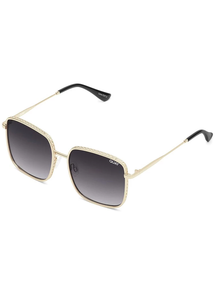 Quay Australia Real One Sunglasses In Gold Smoke 5 Quay Australia Real One Sunglasses In Gold Smoke