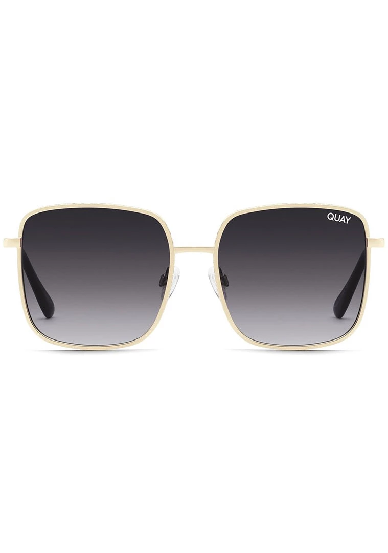 Quay Australia Real One Sunglasses In Gold Smoke 4 Quay Australia Real One Sunglasses In Gold Smoke
