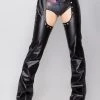 Roma Outlawed Studded Faux Leather Chaps New