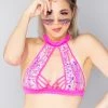 Roma Meta Babe Strappy Holographic Halter Top World Tour 1 Roma Meta Babe Strappy Holographic Halter Top World Tour