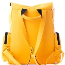 Spiral Chelsea City Backpack In Mustard Yellow