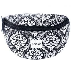 Spiral Road To Venetian Bum Bag In Black/Silver