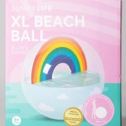 SunnyLife Accessories Rainbow Inflatable Beach Ball XL