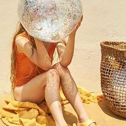 SunnyLife Accessories Inflatable Glitter Beach Ball