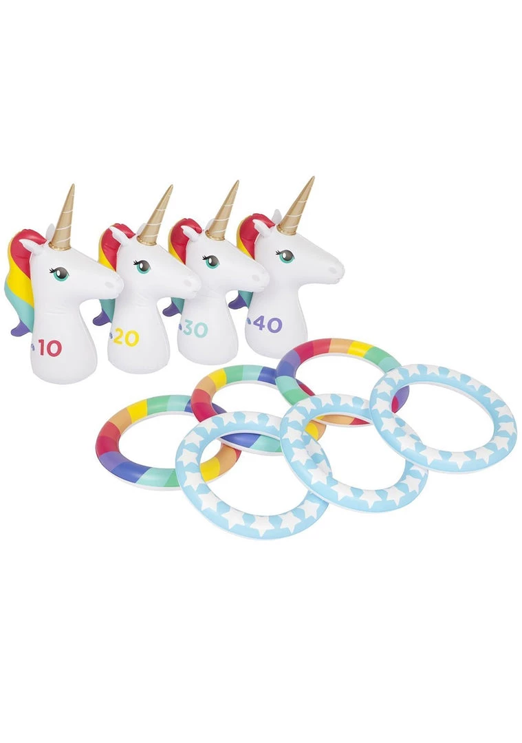 SunnyLife Inflatable Unicorn Ring Toss Game Accessories 4 SunnyLife Inflatable Unicorn Ring Toss Game Accessories