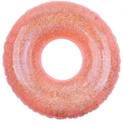 SunnyLife Neon Coral Glitter Pool Ring