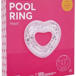SunnyLife Pink Heart Glitter Pool Ring Accessories 10 SunnyLife Pink Heart Glitter Pool Ring Accessories