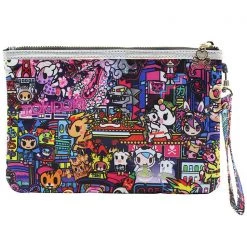 Tokidoki Midnight Metropolis Zip Pouch Wristlet