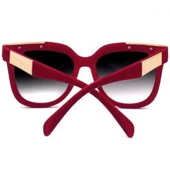 TopFoxx Coco Sunglasses In Red Velvet