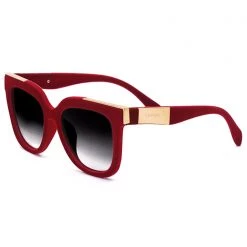 TopFoxx Coco Sunglasses In Red Velvet