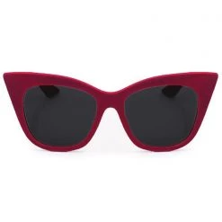 TopFoxx Venice Sunglasses In Red Velvet