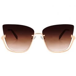 TopFoxx The Great Fantastic Vixen Sunglasses In Coffee