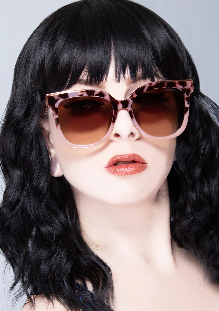 TopFoxx Accessories Coco Sunglasses In Tortoise Fade 4 TopFoxx Accessories Coco Sunglasses In Tortoise Fade