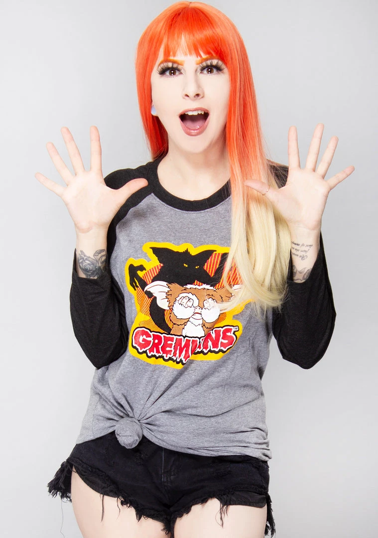 Unique Vintage X Gremlins Gizmo Raglan T-Shirt 3 Unique Vintage X Gremlins Gizmo Raglan T-Shirt