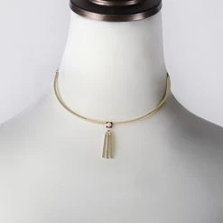 Wanderlust + Co Accessories Ava Choker In Gold/Rose