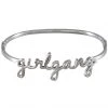 Wanderlust + Co Accessories Girlgang Bangle In Silver